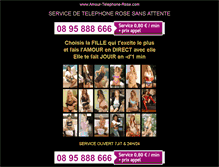 Tablet Screenshot of amour-telephone-rose.com
